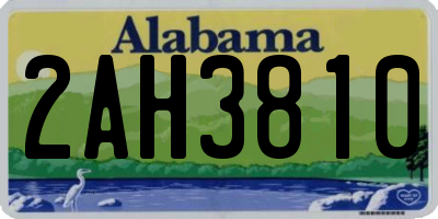 AL license plate 2AH3810