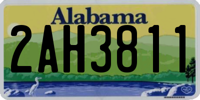 AL license plate 2AH3811