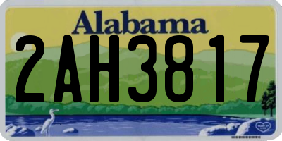 AL license plate 2AH3817