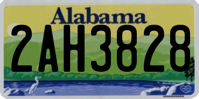 AL license plate 2AH3828