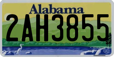 AL license plate 2AH3855