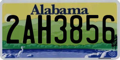 AL license plate 2AH3856