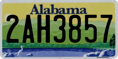 AL license plate 2AH3857