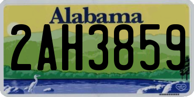 AL license plate 2AH3859
