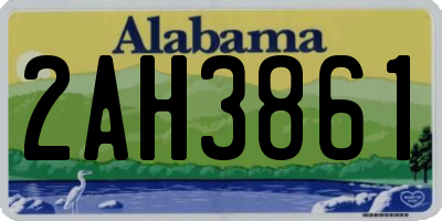 AL license plate 2AH3861