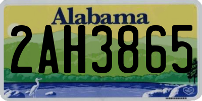 AL license plate 2AH3865