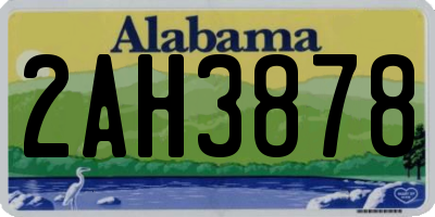 AL license plate 2AH3878