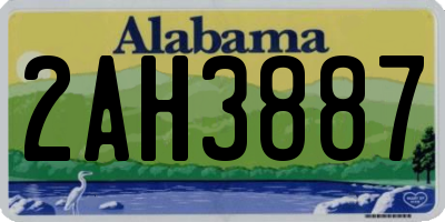 AL license plate 2AH3887
