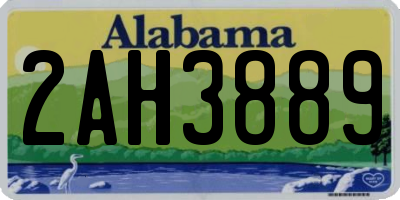 AL license plate 2AH3889