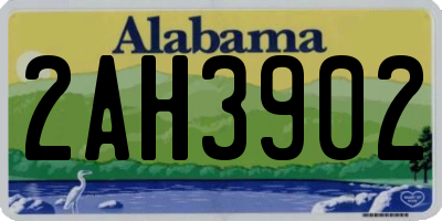 AL license plate 2AH3902