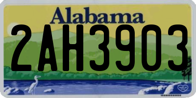 AL license plate 2AH3903