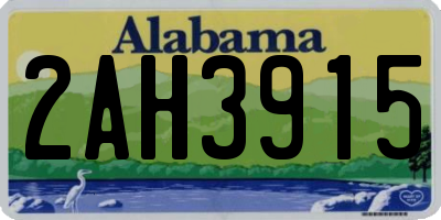 AL license plate 2AH3915