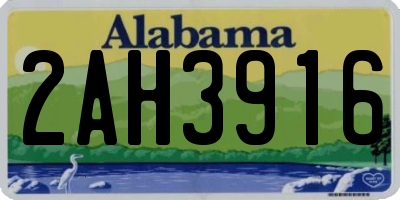 AL license plate 2AH3916