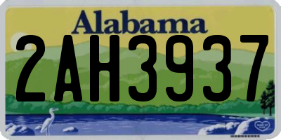 AL license plate 2AH3937