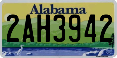 AL license plate 2AH3942