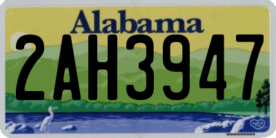 AL license plate 2AH3947