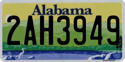 AL license plate 2AH3949