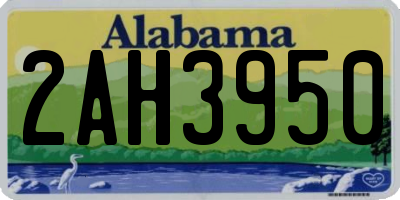 AL license plate 2AH3950