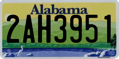 AL license plate 2AH3951