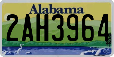 AL license plate 2AH3964