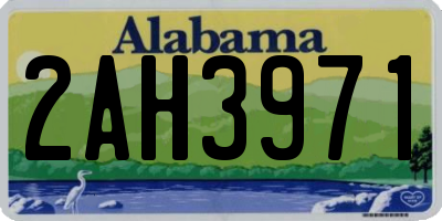 AL license plate 2AH3971