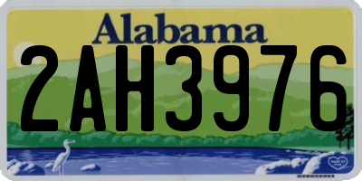 AL license plate 2AH3976