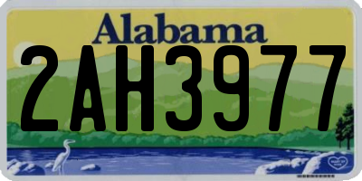 AL license plate 2AH3977
