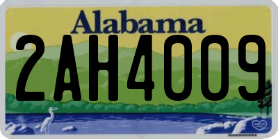 AL license plate 2AH4009