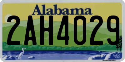 AL license plate 2AH4029