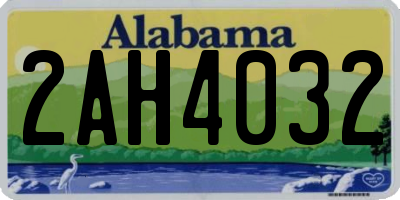 AL license plate 2AH4032