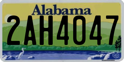 AL license plate 2AH4047