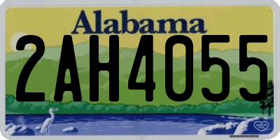 AL license plate 2AH4055