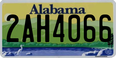 AL license plate 2AH4066