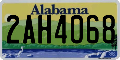 AL license plate 2AH4068