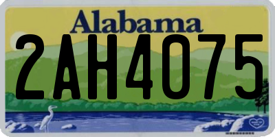 AL license plate 2AH4075
