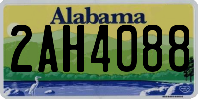 AL license plate 2AH4088