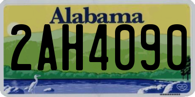 AL license plate 2AH4090