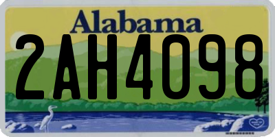 AL license plate 2AH4098
