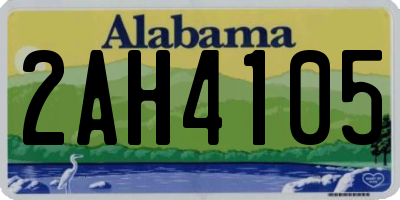 AL license plate 2AH4105