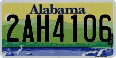 AL license plate 2AH4106