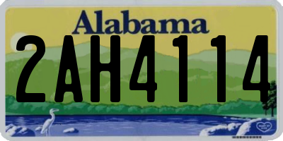 AL license plate 2AH4114