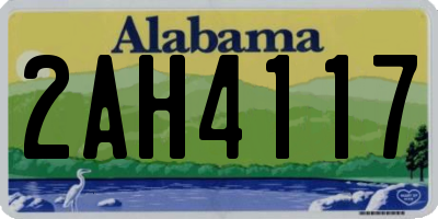 AL license plate 2AH4117