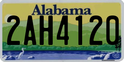 AL license plate 2AH4120