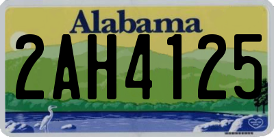 AL license plate 2AH4125