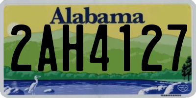AL license plate 2AH4127
