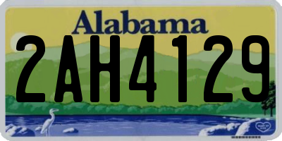AL license plate 2AH4129