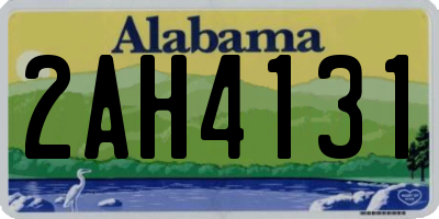 AL license plate 2AH4131