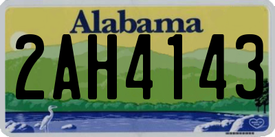 AL license plate 2AH4143