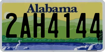 AL license plate 2AH4144