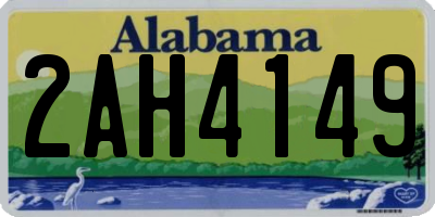 AL license plate 2AH4149